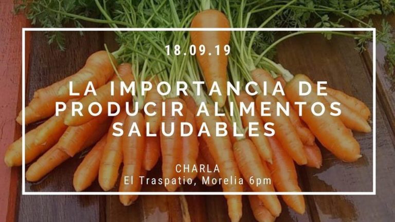 Charla: La importancia de producir alimentos saludables
