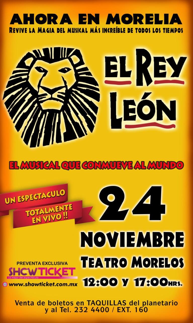 Cantarán “Hakuna Matata” en Morelia con el musical del Rey León