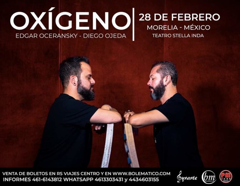 Edgar Oceransky y Diego Ojeda en concierto OXÍGENO