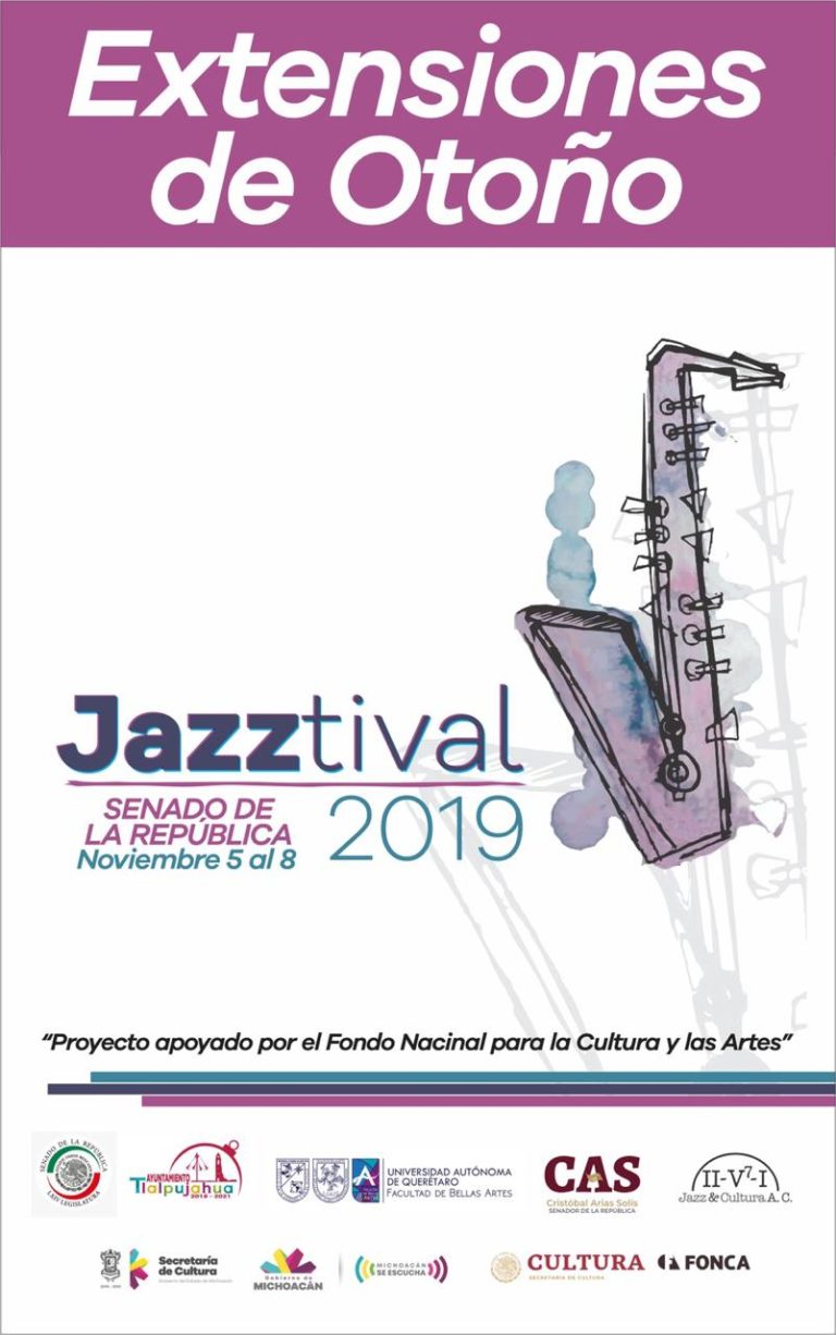 INICIAN EN EL SENADO LAS EXTENSIONES DE OTOÑO DEL JAZZTIVAL MICHOACÁN 2019