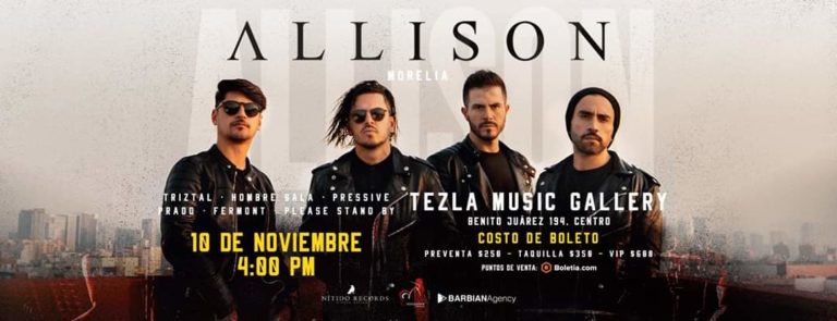 Barbian Agency Presenta: ALLISON en Morelia