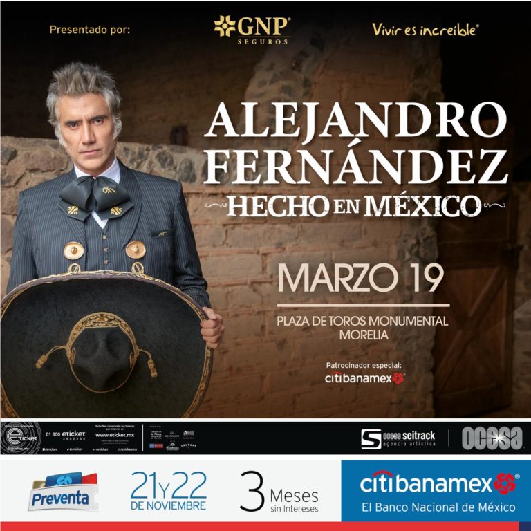 Fans de Alejandro Fernández hoy arranca la preventa