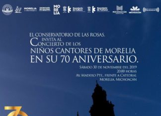Concierto de los Niños Cantores de Morelia con motivo del 70 Aniversario