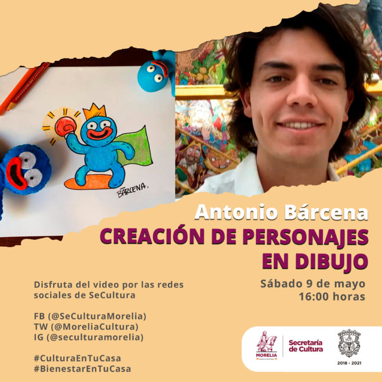 Crea tus personajes en dibujo con Antonio Bárcena en #CulturaEnTuCasa