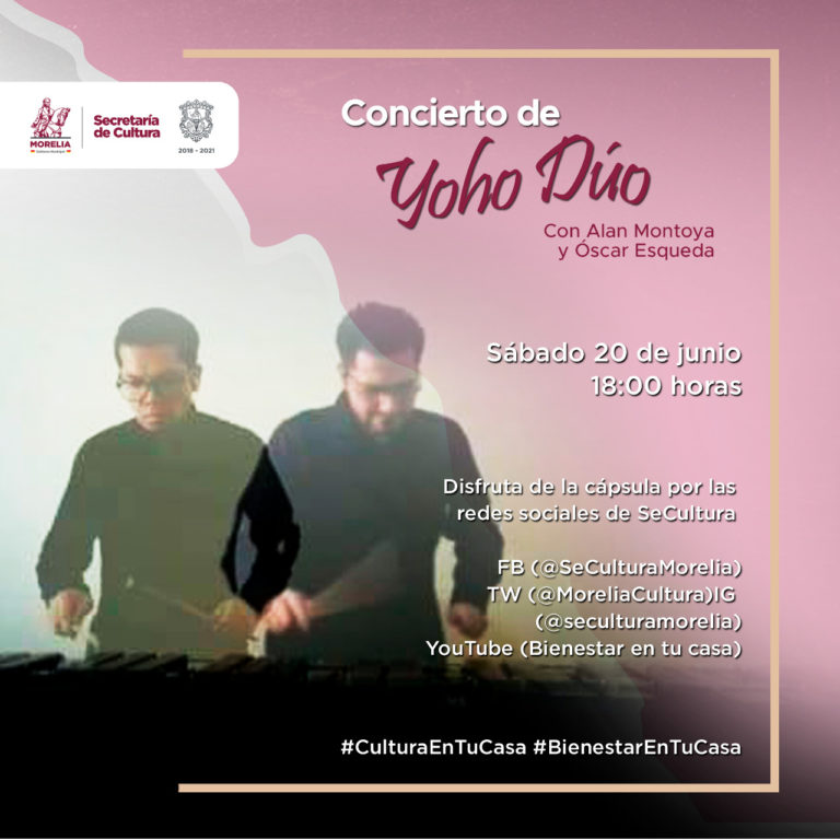 Yoho Dúo entregará un sábado musical a las familias desde #CulturaEnTuCasa