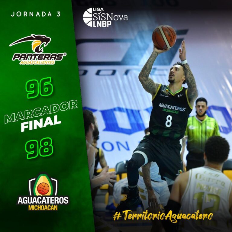 AGUACATEROS DE MICHOACÁN SE IMPONE A PANTERAS EN AGUASCALIENTES