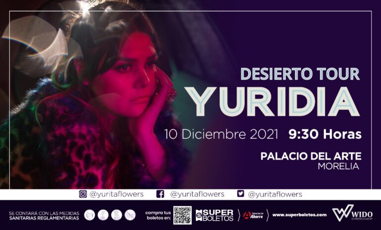 Yuridia volverá a Morelia con su “Desierto Tour”