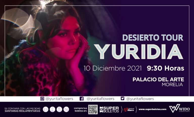 Inicia venta de boletos para el concierto de Yuridia en Morelia