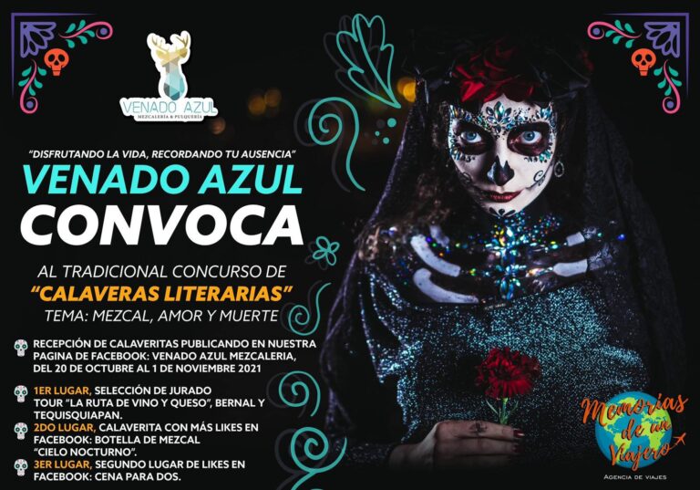 Venado Azul convoca al tradicional Concurso de Calaveritas Literarias.