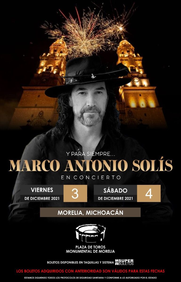 Canje de boletos para Marco Antonio Solís en Morelia