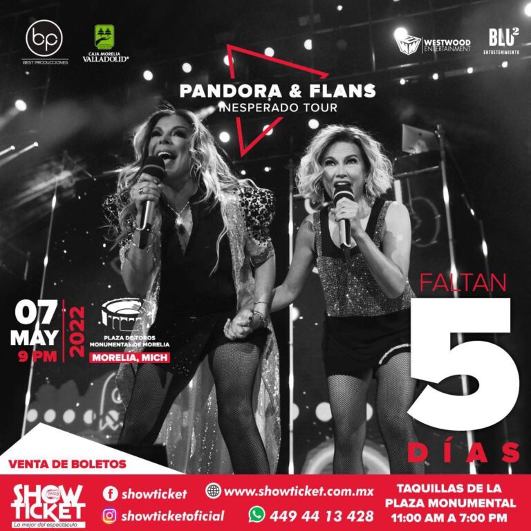 Celebra el Día de la Madre en el concierto de Pandora & Flans, en Morelia