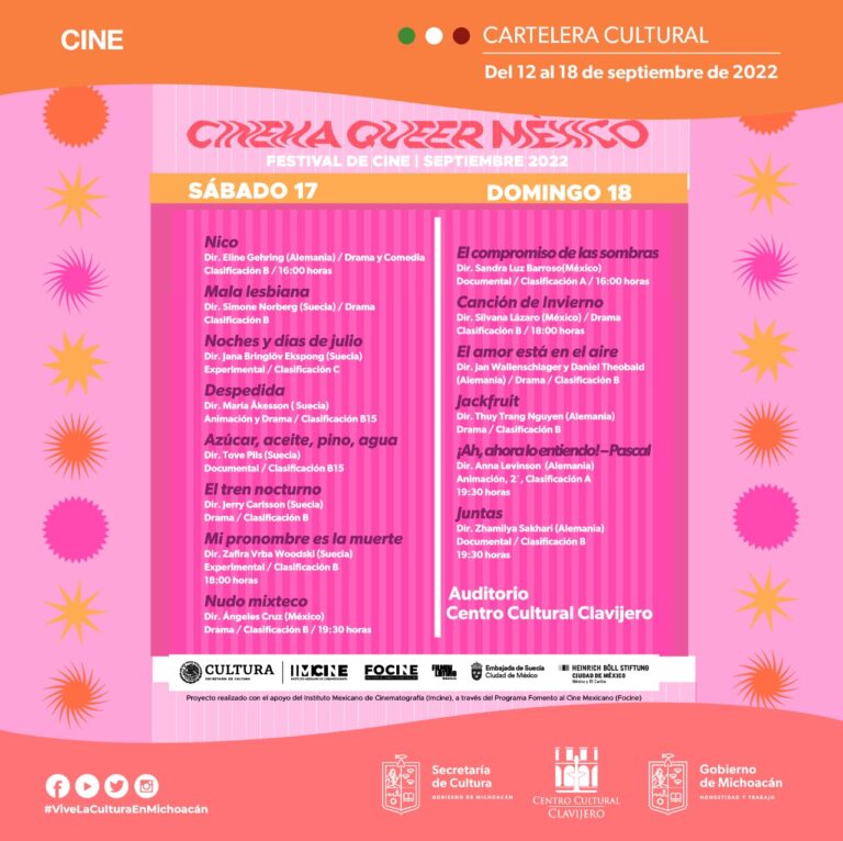 Por primera vez, Cinema Queer México llega a Morelia