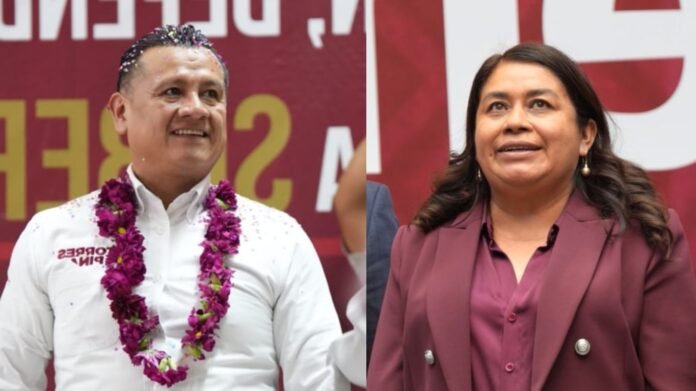 Torres Piña y Belinda Iturbide Carlos Torres Piña y la diputada Belinda Iturbide Díaz