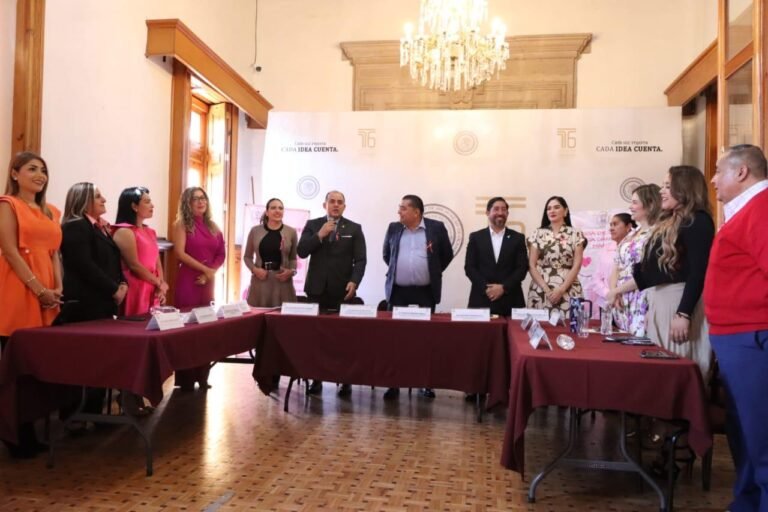 Realizan en el Congreso del Estado, Curso-taller de autoexploración de mama y feria de la Salud contra el cáncer de mama, organizado por el STASPLE
